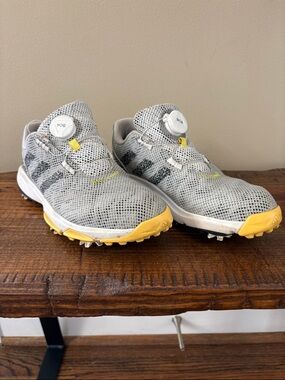 adidas Kids Golf Sneakers in White and Yellow